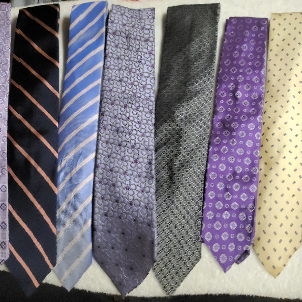 Designer ties,  nordstrom, bresciani, geoffry beene. and more.